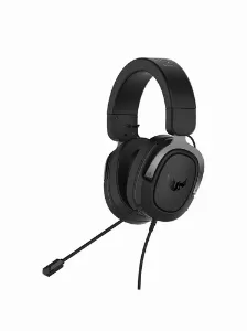 Audífonos Asus Tuf Gaming H3 Diadema Para Juego, Micrófono Boom, Conectividad Alámbrico, Conector De 3.5 Mm Si, Color Negro, Gris